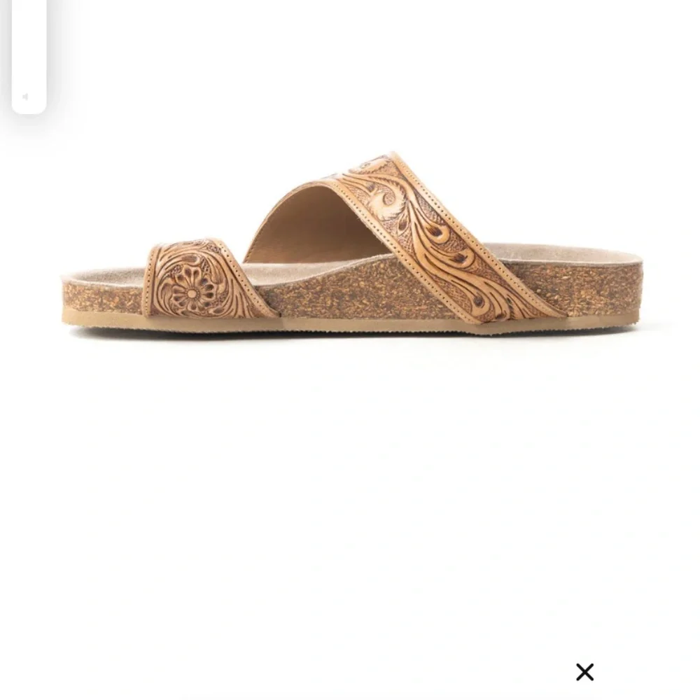 Myra Bag Tan Embossed Clogs - Picture 2 of 9